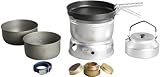 Trangia Sturmkocher groß 25-0 UL/HA (160250) mit Non-Stick Pfanne und hartanodisierten Töpfen, mit Wasserkessel