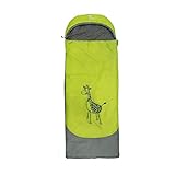 outdoorer Kinderschlafsack Dream Express Grün - Kinderschlafsack aus Baumwolle mit Funktion als Deckenschlafsack