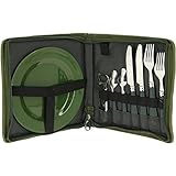 10-teiliges komplettes G8DS® Campinggeschirr und Besteck für 2 Personen Kochgeschirr Camping-Besteck-Geschirr-SET Survival Outdoor