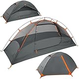 Clostnature Camping Zelt 1 Person - Wasserdichtes 1 Mann Zelt, Leicht mit Kleinem Packmaß, Winddicht, 3-4 Jahreszeiten 1 Personen Bikepacking Zelt, Geeignet für Trekking, Outdoor, Wandern, Kuppelzelt