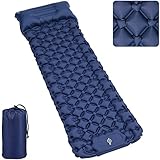 Kiaitre Isomatte Selbstaufblasend, 9CM Ultraleichte aufblasbare Isomatte mit Campingkissen, tragbare kompakte Camping Matratze Luft Isomatte für Camping, Wandern, Rucksackreisen und Wanderreisen