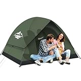 Zelt 2-3 Personen Camping Zelte - Ultraleichte Campingzelt Kuppelzelt Winddicht 3-4 Saison mit Abnehmbarer äußerer Zeltplane, Kleine Packungsgröße, Geeignet für Camping Wandern Backpacking Familien