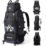 Yaskyly Wanderrucksack Herren Damen 90L Trekkingrucksack Reiserucksack Großer Wasserdicht Wandern Rucksack Outdoor Rucksäcke Sport Daypack mit Mehrkompartiment für Wandern Camping Bergsteigen Reisen