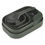 Wildo® Camp-A-Box® Duo Complete Outdoor-Essgeschirr-Set 8-teilig, Farbe:Olive