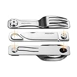 ROXON 3-in-1 C1S Magnetic Folding Stainless Steel Camping Besteck Set