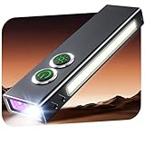 Babacom 1300LM Taschenlampe Led Aufladbar, Aluminiumlegierung Mini Taschenlampe 1,5 M Fallschutz, & Wasserdicht IP44, 7 Lichtmodi, USB Wiederaufladbare Mit Magnet & Clip Für Camping, Outdoor, Notfälle