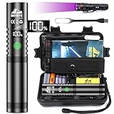 BEYSTE Taschenlampe LED Aufladbar, LED Taschenlampe Extrem Hell 30000 Lumen, Starke Taktische Taschenlampe USB C Batteriebetrieben, Sehr Helle Wasserdicht Taschenlampen für Outdoor Notfäll Camping