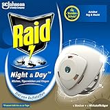 Raid Night & Day Elektrischer Mückenschutz, Insektenstecker für Fliegen, 1er Pack