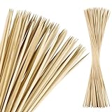 satis Stockbrot Spieße 100 Stück aus Bambus Holz I Lagerfeuer Stöcke und Marshmallow Stäbe für Kinder I Extra lang 90 cm Holzstab perfekt für Feuerschale