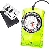 Kompass Outdoor, CTDMJ Professioneller Navigation Kompass Boy Scout Compass Taschenkompass mit Gravur, Wanderkompass für Jagd Wandern und Aktivitäten Camping im Freien